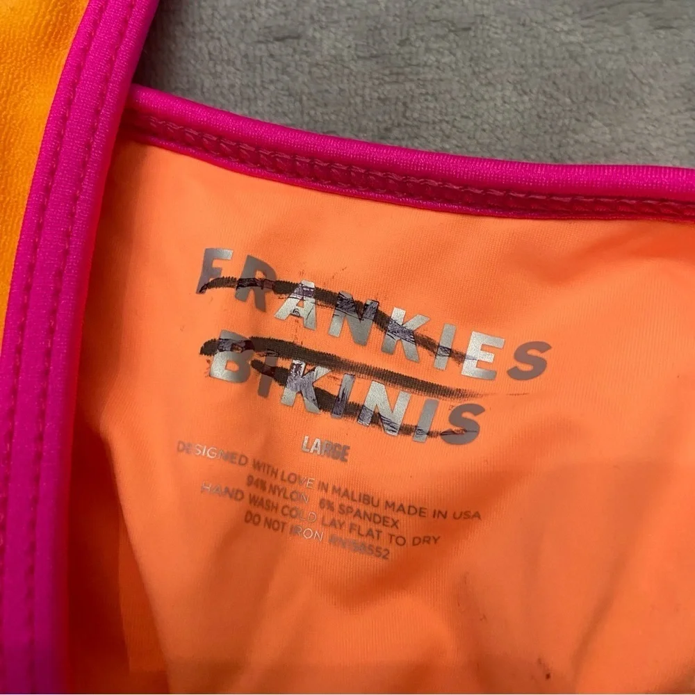 New! Frankie’s bikinis Hayes Terry Monokini One Piece Swimsuit 24115
